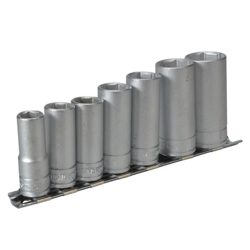 Teng Tools M3807 Socket Clip Rail Set of 7 Metric 3/8in Drive
