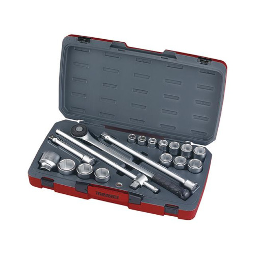 Teng Tools T3418-6 Socket Set of 18 Metric 3/4in Drive