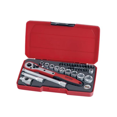 Teng Tools T3834 Socket & Bit Set of 34 Metric 3/8in Drive