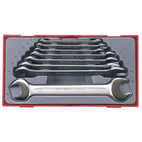 Teng Tools TT6208 8 Piece Metric Open End Spanner Set