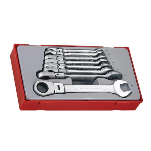 Teng Tools TT6508RF Flexible Ratchet Spanner Set 8 Piece
