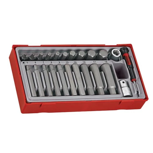 Teng Tools TTHEX23 23 Piece Metric Hex Bit Socket Set