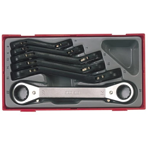 Teng Tools TTRORS 6 Piece Metric Ratchet Ring Spanners