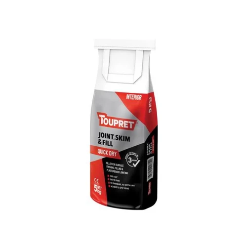 Toupret Joint, Skim & Fill Quick Dry For Finishing, Filling, Jointing 5kg