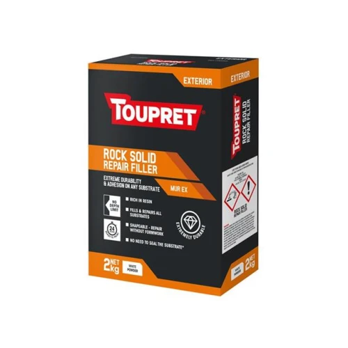 Toupret Rock Solid Repair Filler (Mur Ex) 2Kg