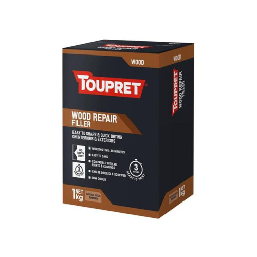 Toupret Wood Repair Filler (Interior / Exterior) 1kg