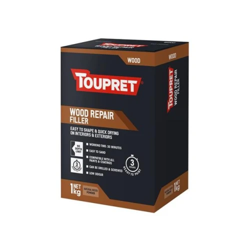 Toupret Wood Repair Filler (Interior / Exterior) 1kg