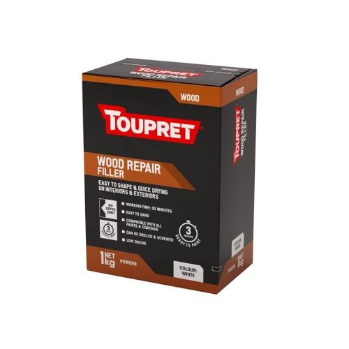Toupret Wood Repair Filler White 1kg