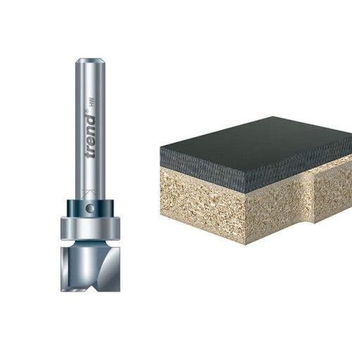 Trend 46/95 x 1/4 TCT 90Â° Shank Mounted Template Profiler 12.7 x 25.4mm