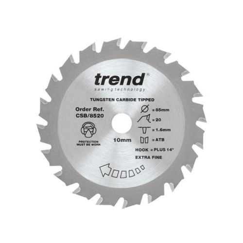 Trend CraftPro Mini Saw Blade 85 x 10mm x 20T