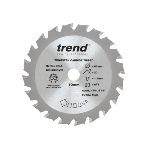 Trend CraftPro Mini Saw Blade 85 x 10mm x 20T