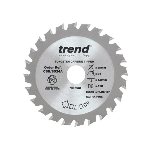 Trend CraftPro Mini Saw Blade 85 x 15mm x 24T