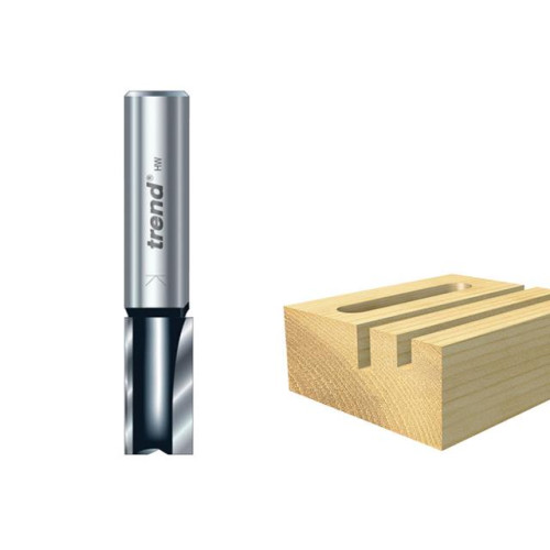 Trend TR37 x 1/2 TCT Two Flute Cutter Long Shank 12 x 63mm