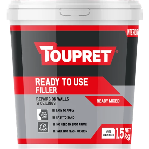 Toupret Ready Mixed Filler Red Tub 1.5Kg