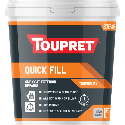 Toupret Touprelex Exterior Ready Mixed Filler 1 Litre