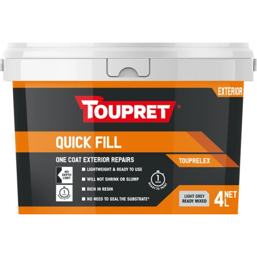 Toupret Touprelex Exterior Ready Mixed Filler 4 Litres