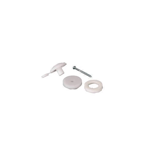 Polycarbonate Fixing Buttons 16mm White Pack of 10
