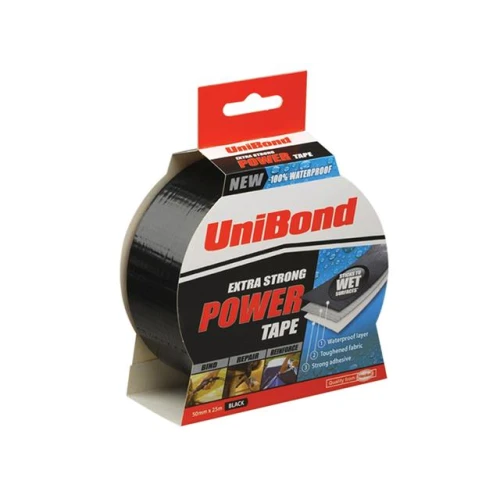 UniBond Powertape Black 50mm x 25m