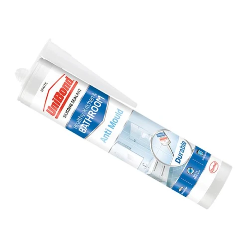 UniBond Anti-Mould Kitchen & Bathroom Sealant Cartridge White 274g