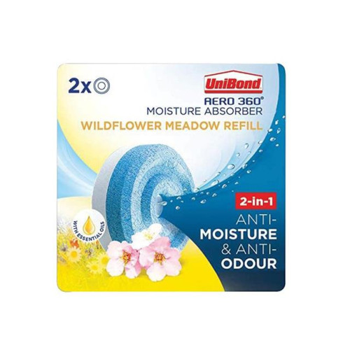 UniBond Aero 360 Moisture Absorber Wildflower Meadow Refill (Pack 2)