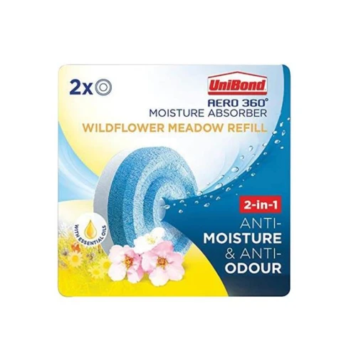 UniBond Aero 360 Moisture Absorber Wildflower Meadow Refill (Pack 2)