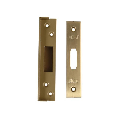 Union StrongBOLT 2100 Mortice Deadlock Rebate Kit 13mm Polished Brass Box