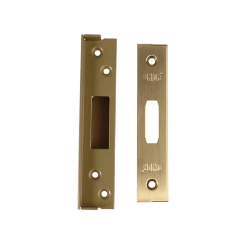 Union StrongBOLT 2100 Mortice Deadlock Rebate Kit 13mm Polished Brass Box