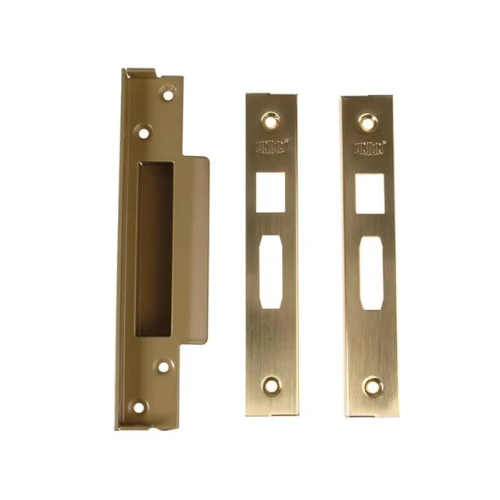 Strongbolt 2200 Mortice Sash Lock Rebate Kit 13mm Satin Brass Box