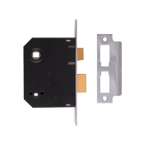 Union 2294 Mortice Bathroom Lock Polished Brass 76mm 3in Box