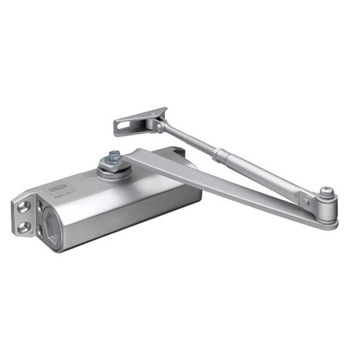 Union CE3F Fixed Size 3 Rack & Pinion Door Closer Silver