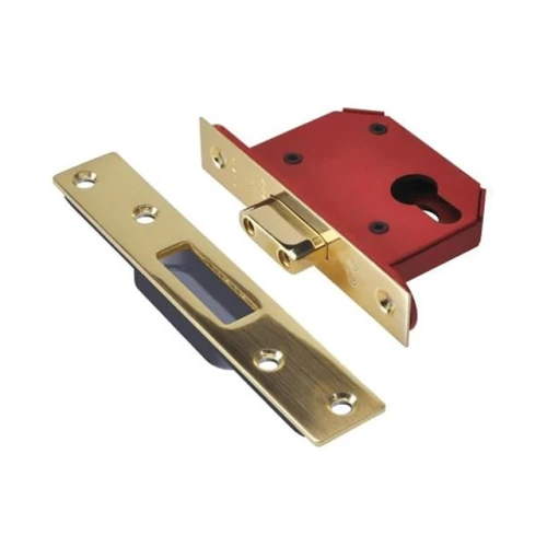 StrongBOLT 21EU EUS-PB-2.5 Euro Deadlock Plated Brass 65mm 2.5in