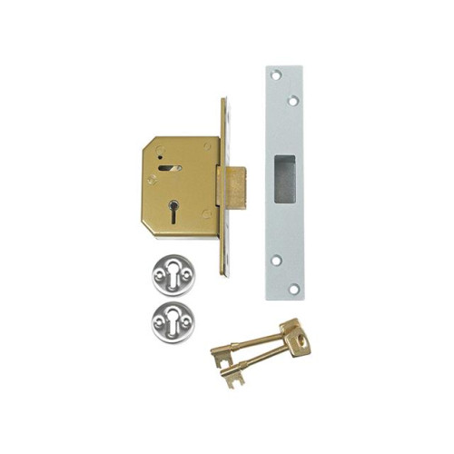 3G115 C Series 5 Lever Deadlock 67mm Satin Chrome