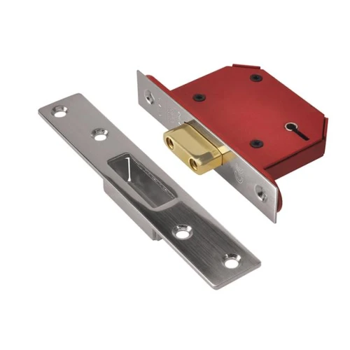 Union StrongBOLT 2105S Stainless Steel 5 Lever Mortice Deadlock Visi 79mm 3in