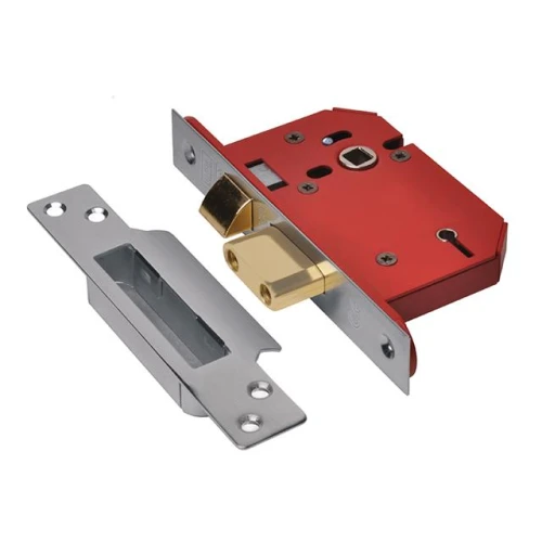 Union StrongBOLT 2205S Stainless Steel 5 Lever Mortice Sash Lock Visi 79mm 3in