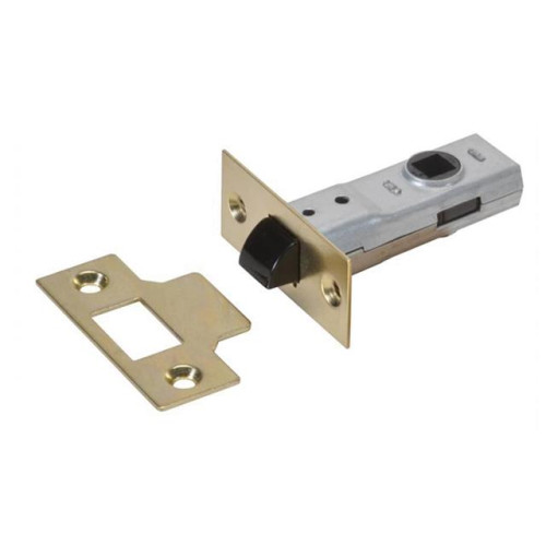 Union J2600 3.0 Tubular Latch Essentials Polished Brass Finish Boxed 79mm 3in