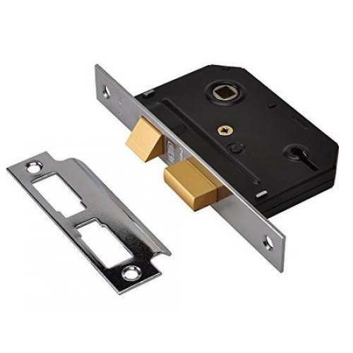 Es-Sl Chrome Essentials 3 Lever Mortice Sash Lock Visi 65mm 2.5In