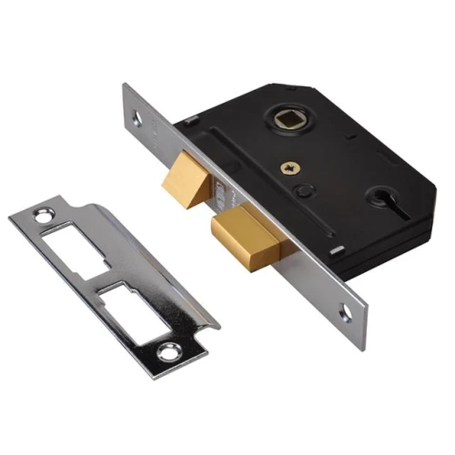 Es-Sl Chrome Essentials 3 Lever Mortice Sash Lock Visi 79mm 3In