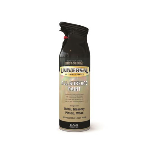 Rust-Oleum Universal Black Gloss 400Mls