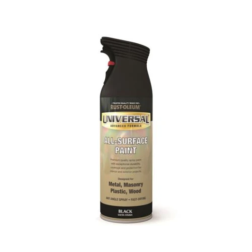 Rust-Oleum Universal Black Satin 400Mls