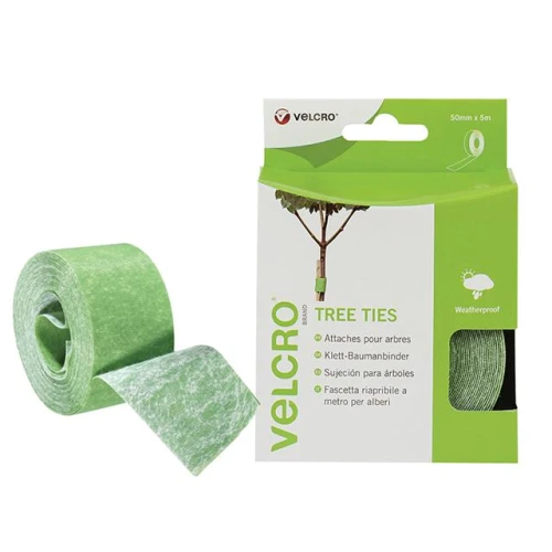 Velcro Adjustable VELCRO&Acirc;&reg; Brand Tree Ties 50mm x 5m Green