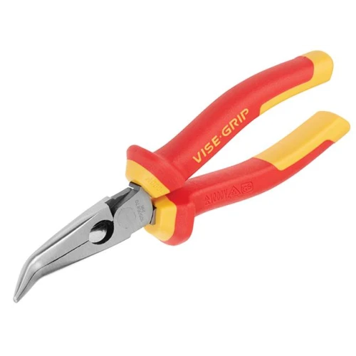 Irwin Vise-Grip Bent Nose Pliers High Leverage VDE 200mm