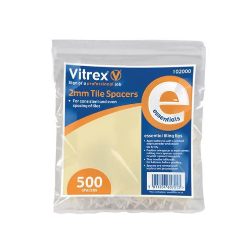 102000 Essential Tile Spacers (500) 2mm