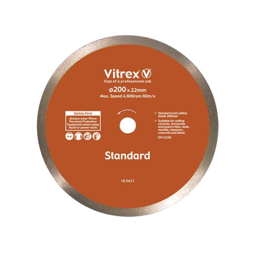 10 3411 Diamond Blade Standard 200mm