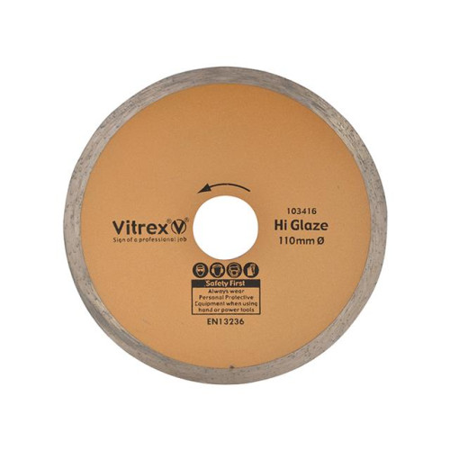 10 3416 Diamond Blade Hi Glaze 110mm
