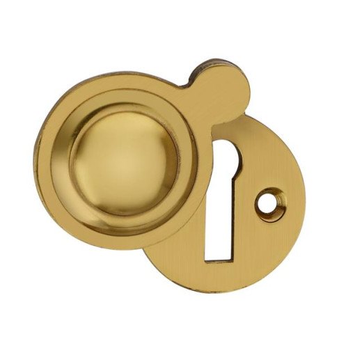 Victorian Brass Escutcheon - Covered
