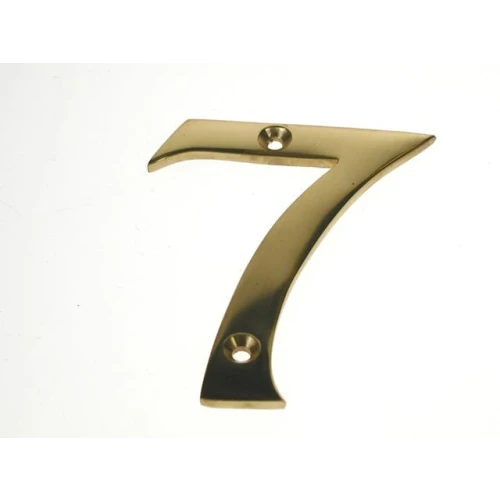 Victorian Brass Face Fix Numeral 1