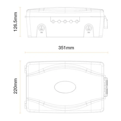 Masterplug Weather Proof Box Dimensions