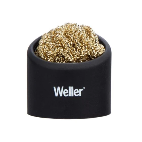 Weller Brass Wire Sponge Cleaner with Holder