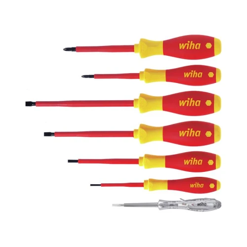 Wiha SoftFinish&Acirc;&reg; electric SL/PH Screwdriver Set, 7 Piece