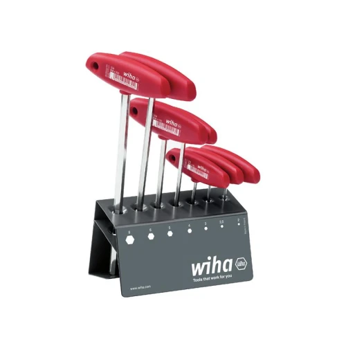 Wiha L-key with T-handle Set, 8 Piece